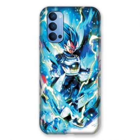 Coque Pour Oppo Reno 4 Manga Dragon Ball Vegeta Bleu