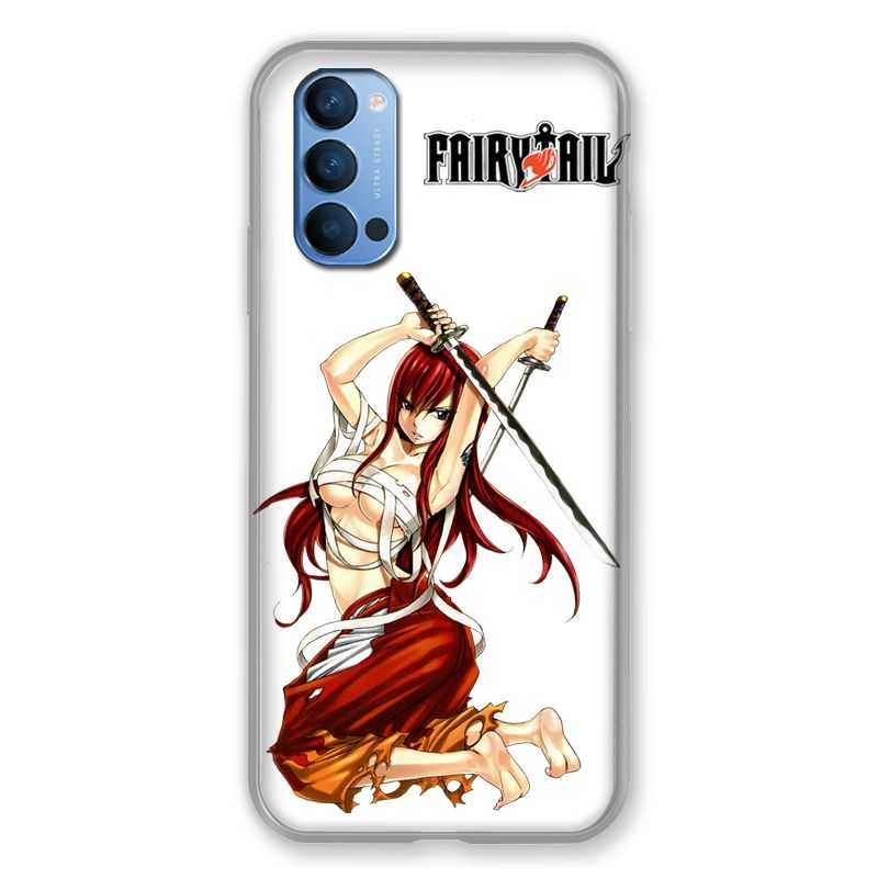 Coque Pour Oppo Reno 4 Manga Fairy Tail Erza