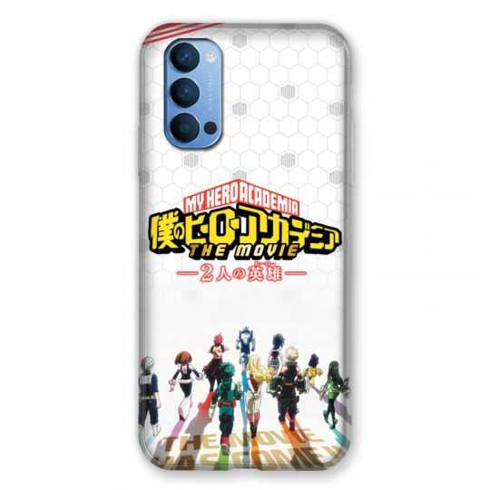 Coque Pour Oppo Reno 4 Manga My Hero Academia Blanc