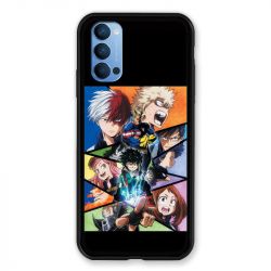 Coque Pour Oppo Reno 4 Manga My Hero Academia Noir