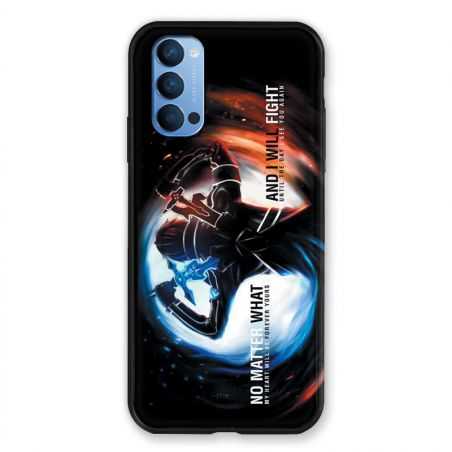 Coque Pour Oppo Reno 4 Manga SAO sword Art Online Fight