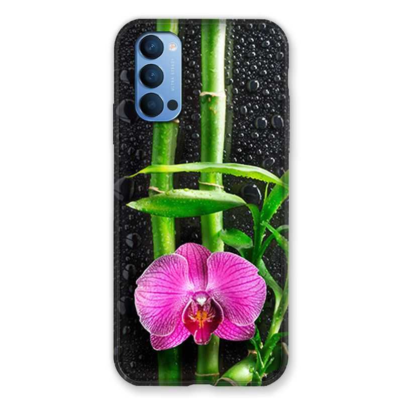 Coque Pour Oppo Reno 4 Orchidee Bambou