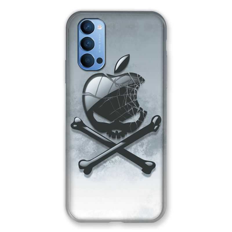 Coque Pour Oppo Reno 4 Pomme Tete Mort