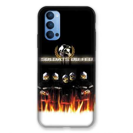 Coque Pour Oppo Reno 4 Pompier Soldat