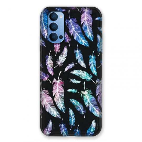 Coque Pour Oppo Reno 4 Psychedelic Plume