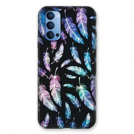 Coque Pour Oppo Reno 4 Psychedelic Plume