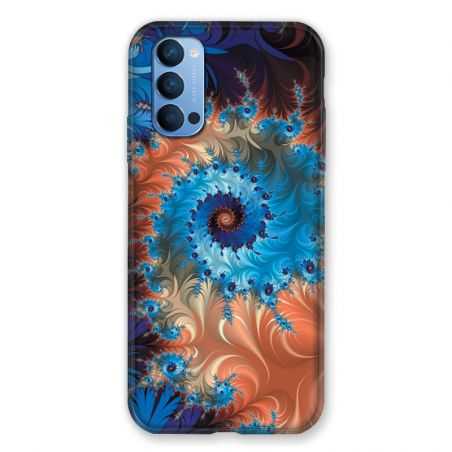 Coque Pour Oppo Reno 4 Psychedelic Spirale