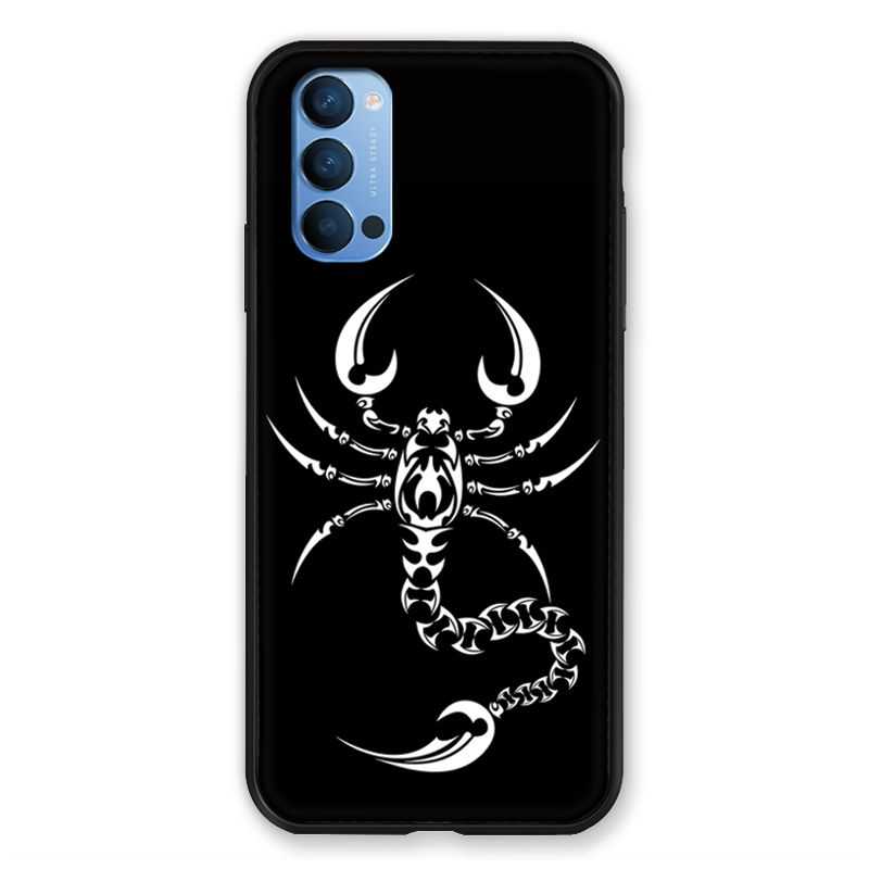 Coque Pour Oppo Reno 4 Scorpion Noir