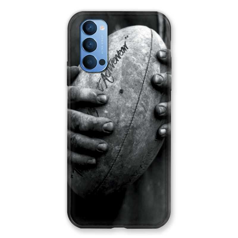 Coque Pour Oppo Reno 4 Rugby Ballon Vintage