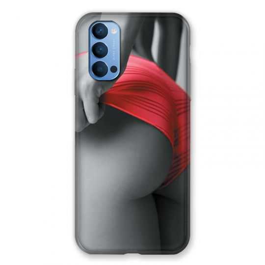 Coque Pour Oppo Reno 4 Sexy Tanga Rouge