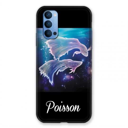 Coque Pour Oppo Reno 4 Signe Zodiaque 2 Poisson