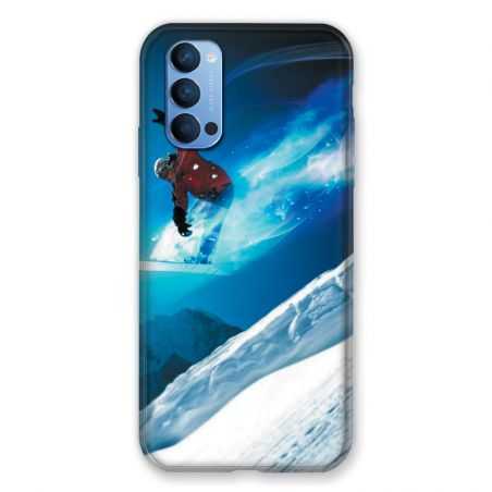 Coque Pour Oppo Reno 4 Snowboard Saut