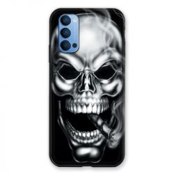 Coque Pour Oppo Reno 4 Tete de Mort Fume