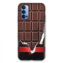 Coque Pour Oppo Reno 4 Trompe Oeil Chocolat
