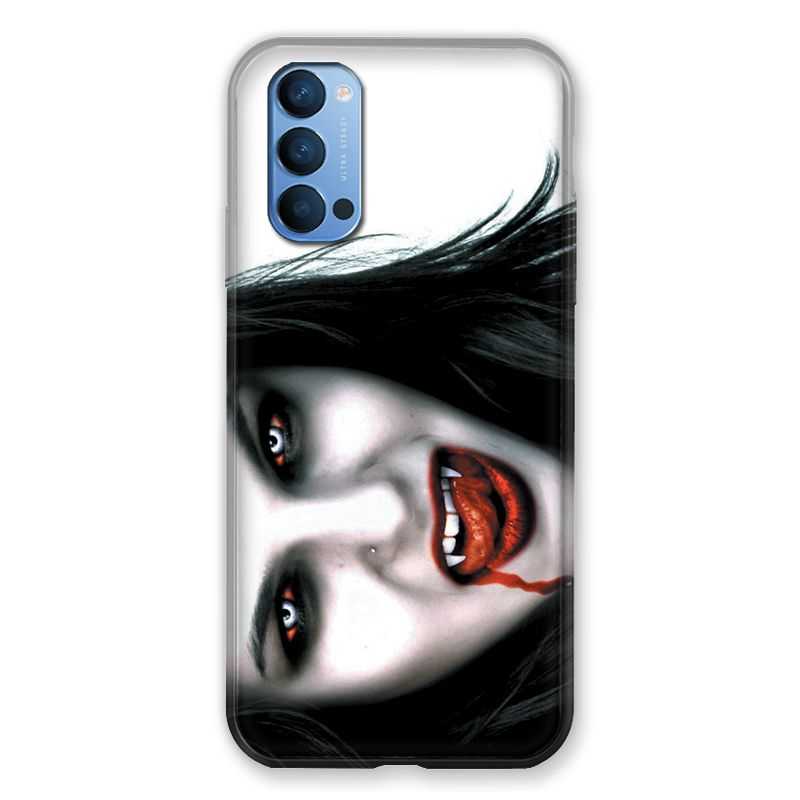 Coque Pour Oppo Reno 4 Vampire Blanc
