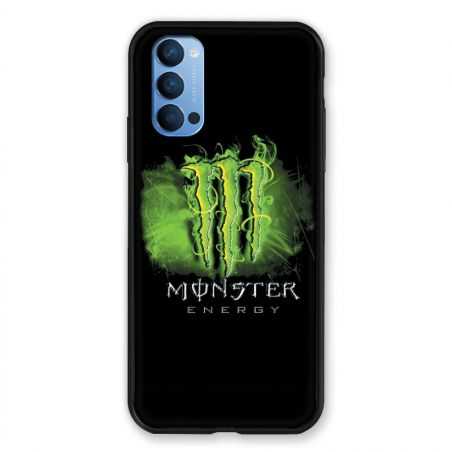 Coque Pour Oppo Reno 4 Monster Energy Vert