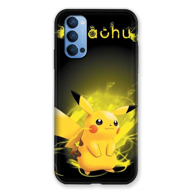 Coque Pour Oppo Reno 4 Pokemon Pikachu Eclair