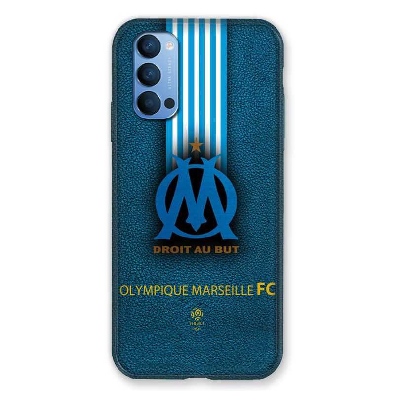 Coque Pour Oppo Reno 4 Olympique Marseille OM Bande
