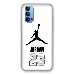 Coque Pour Oppo Reno 4 Jordan 23 Blanc