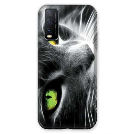 Coque Pour Vivo Y20S Chat Vert
