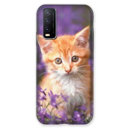 Coque Pour Vivo Y20S Chat Violet