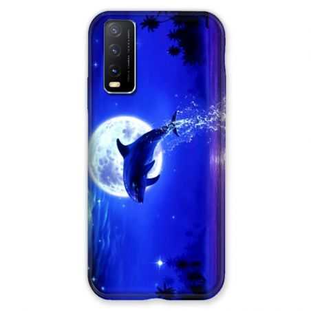 Coque Pour Vivo Y20S Dauphin Lune