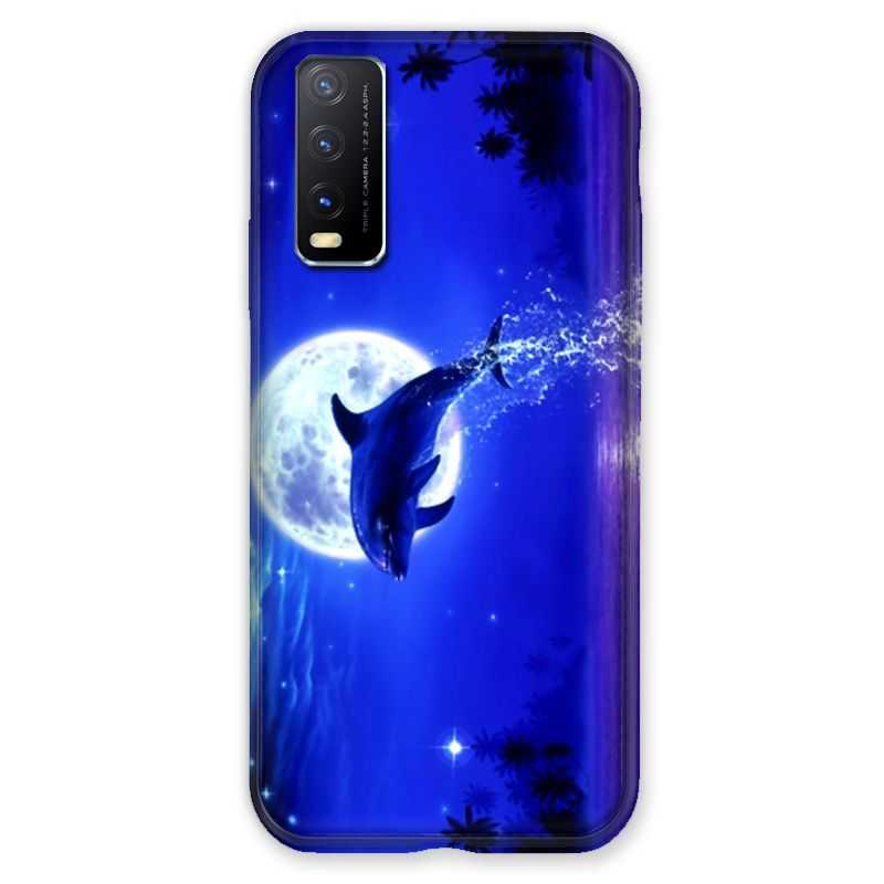 Coque Pour Vivo Y20S Dauphin Lune