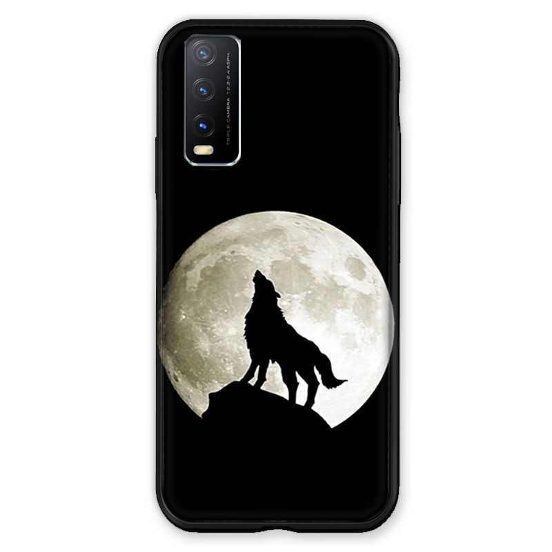 Coque Pour Vivo Y20S Loup Noir