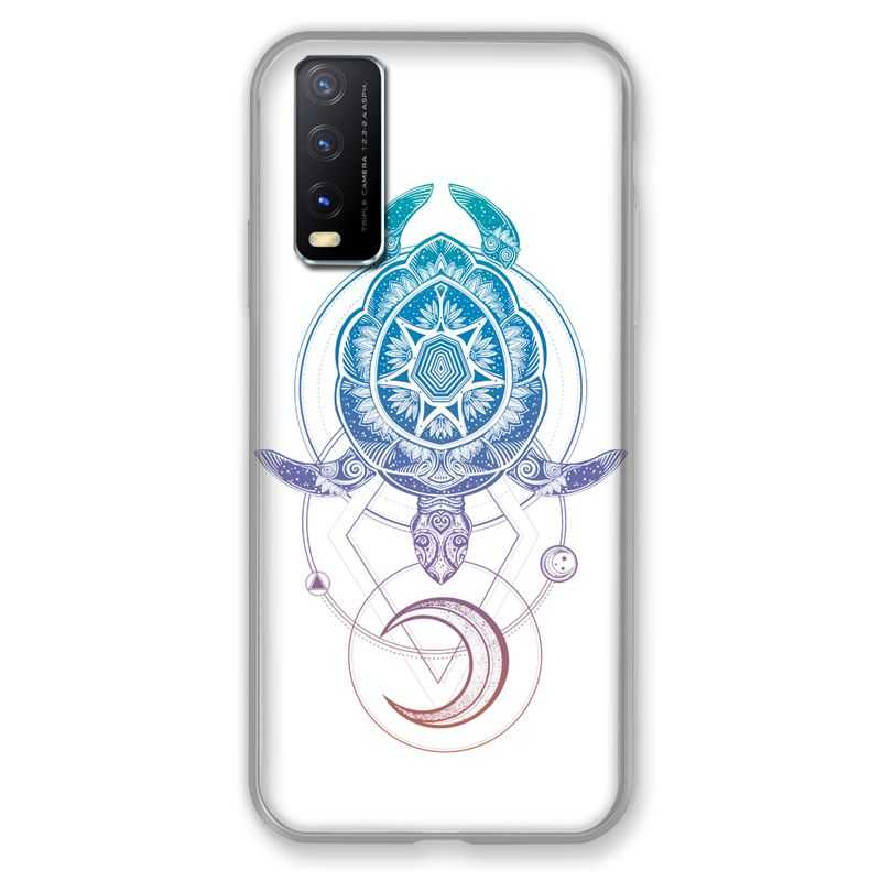 Coque Pour Vivo Y20S Animaux Maori Tortue Color