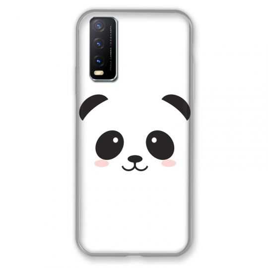 Coque Pour Vivo Y20S Panda Blanc