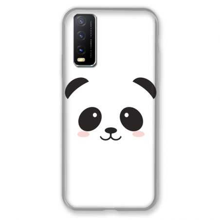Coque Pour Vivo Y20S Panda Blanc