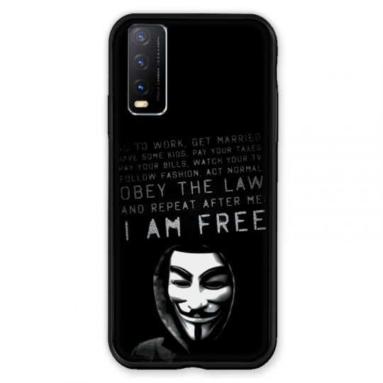 Coque Pour Vivo Y20S Anonymous I am free