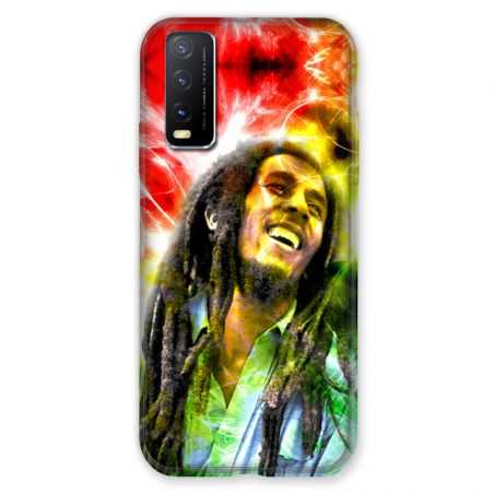 Coque Pour Vivo Y20S Bob Marley Color