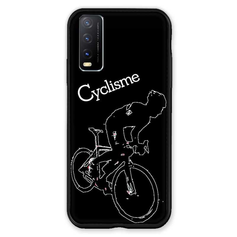 Coque Pour Vivo Y20S Cyclisme Ombre Blanche