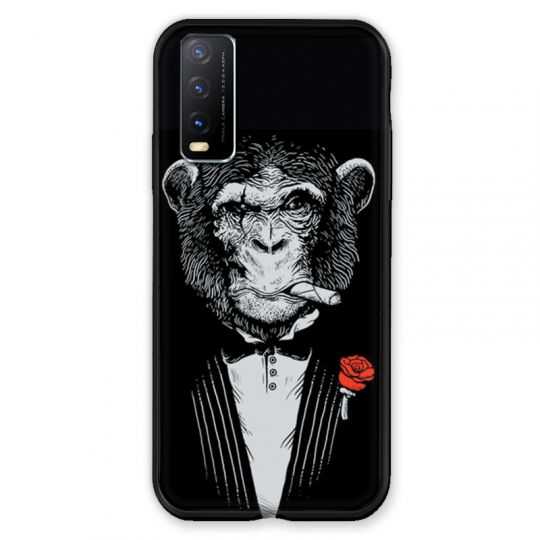 Coque Pour Vivo Y20S Decale Singe Mafia