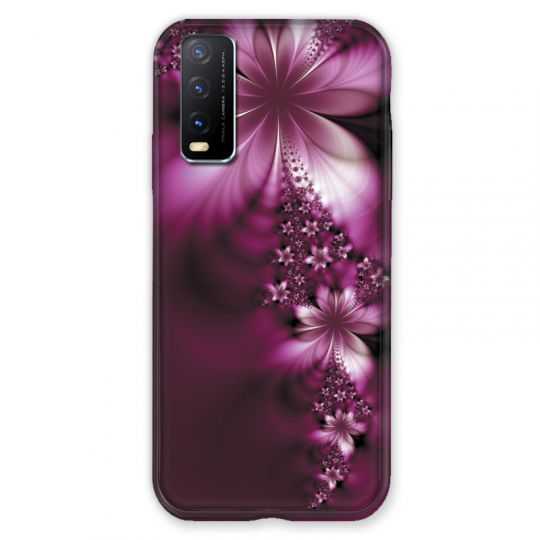 Coque Pour Vivo Y20S Fleur Violette Montante