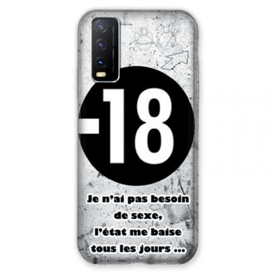 Coque Pour Vivo Y20S Humour 18 Ans