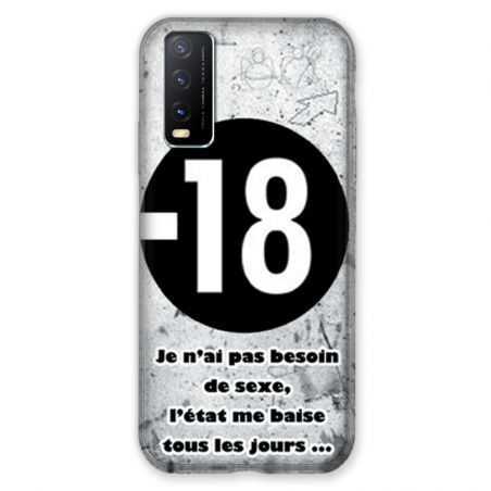 Coque Pour Vivo Y20S Humour 18 Ans