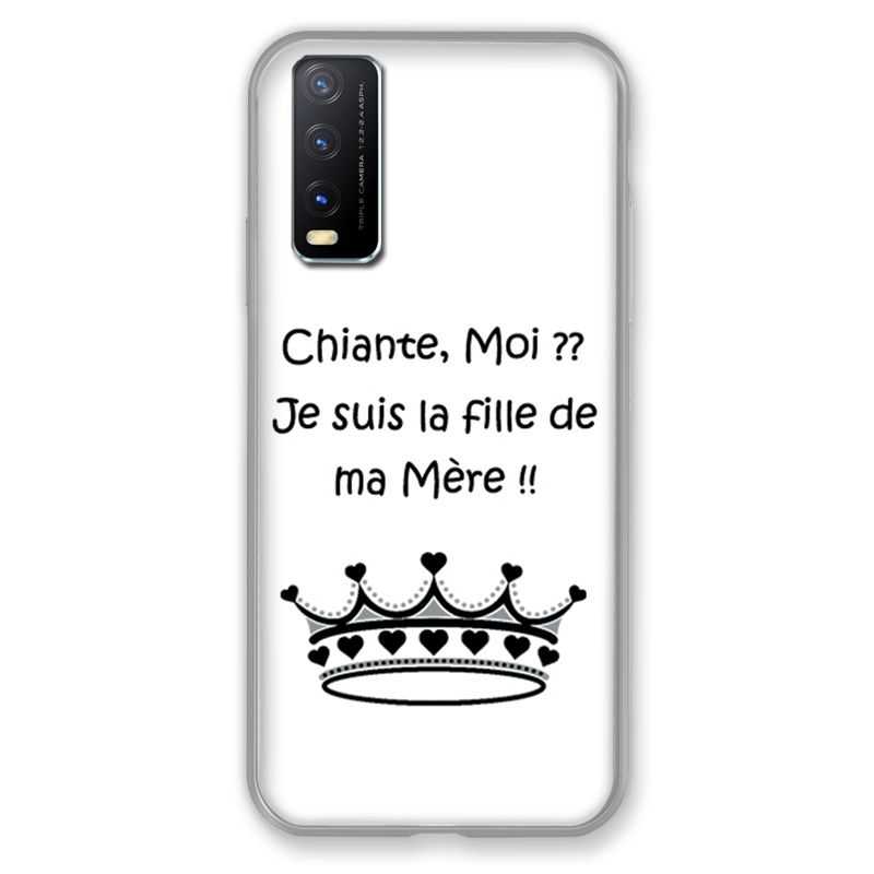 Coque Pour Vivo Y20S Humour Moi Chiante