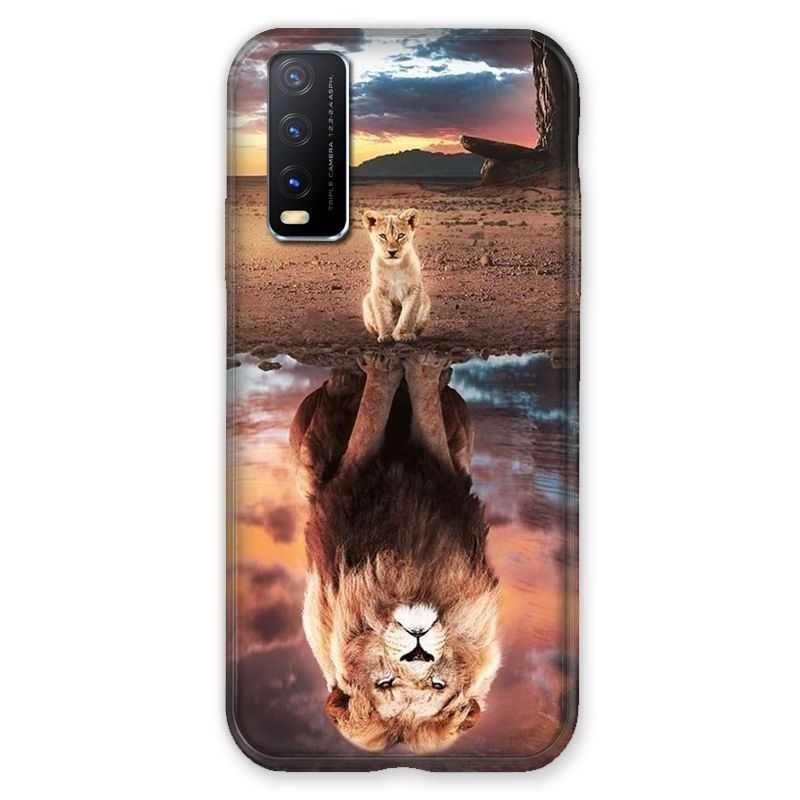 Coque Pour Vivo Y20S Lion Reflet