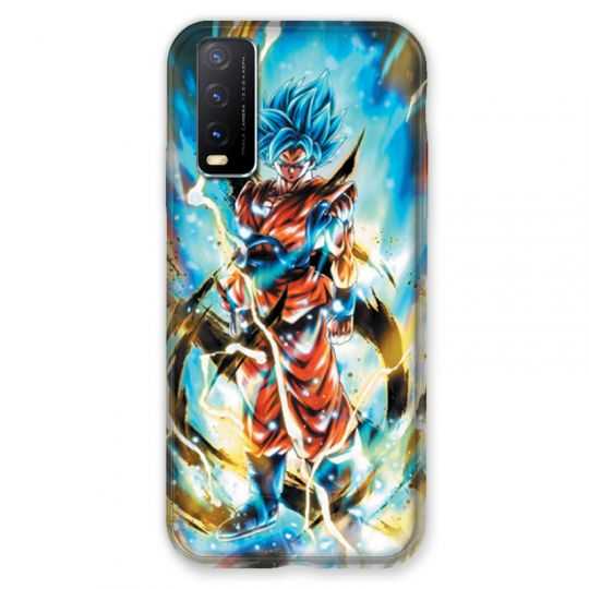 Coque Pour Vivo Y20S Manga Dragon Ball Sangoku Blanc