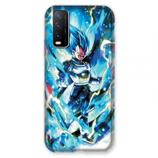 Coque Pour Vivo Y20S Manga Dragon Ball Vegeta Bleu