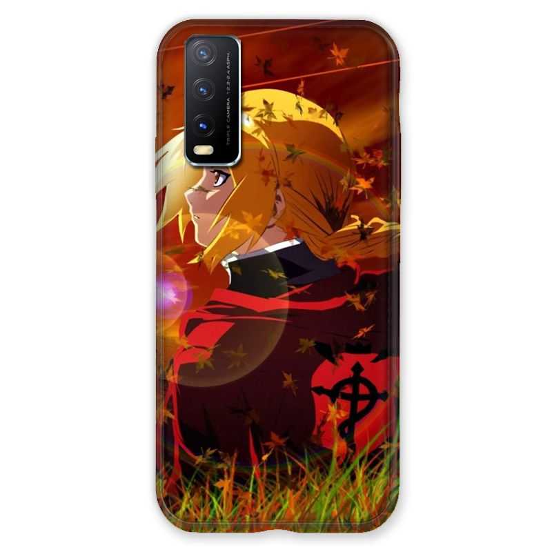 Coque Pour Vivo Y20S Manga Fullmetal Alchemist Rouge