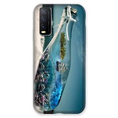 Coque Pour Vivo Y20S Mer Bouteille