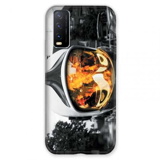 Coque Pour Vivo Y20S Pompier Casque Feu