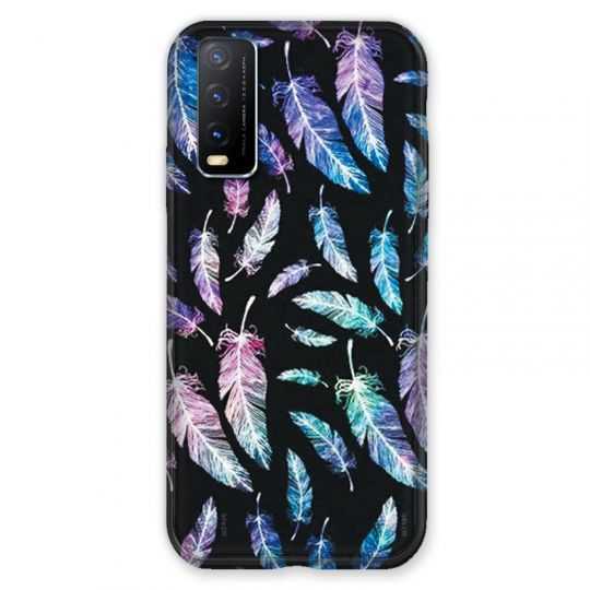 Coque Pour Vivo Y20S Psychedelic Plume