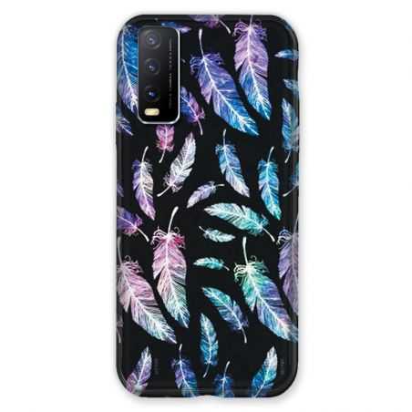 Coque Pour Vivo Y20S Psychedelic Plume