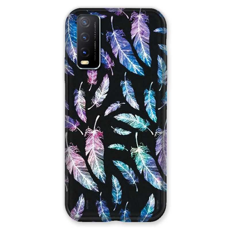 Coque Pour Vivo Y20S Psychedelic Plume