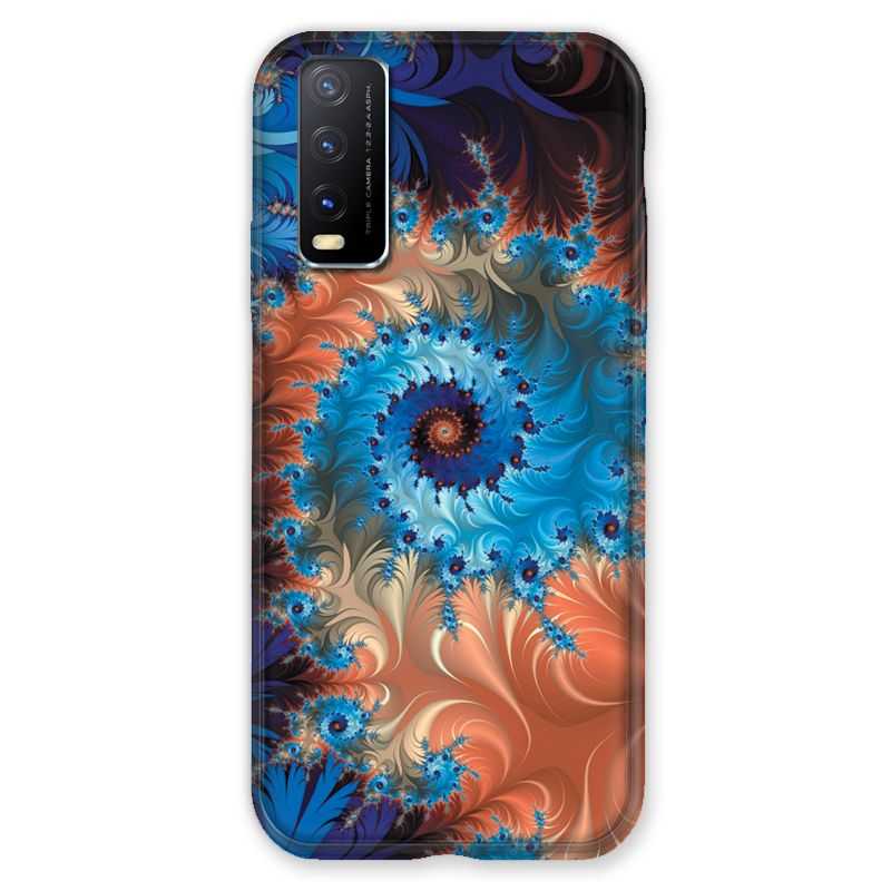 Coque Pour Vivo Y20S Psychedelic Spirale