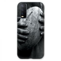 Coque Pour Vivo Y20S Rugby Ballon Vintage